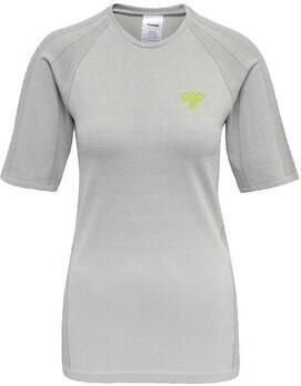 Hummel T-shirt Korte Mouw T-shirt ajusté gris pour entraînement femme