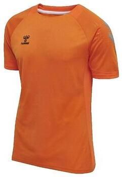 Hummel T-shirt Korte Mouw T-shirt hmlLEAD S S POLY JERSEY orange