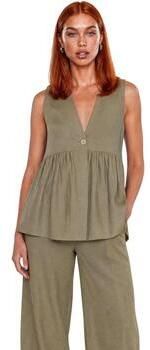 I Am Blouse Gilet Lino Bottoni 17589