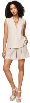 I Am Korte Broek Shorts Viscosa Lino Pieghe 25009