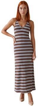 I Am Lange Jurk Abito Cotone Righe 25260