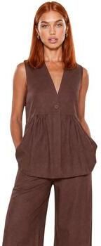 I Am Setjes Gilet Lino Bottoni 17589