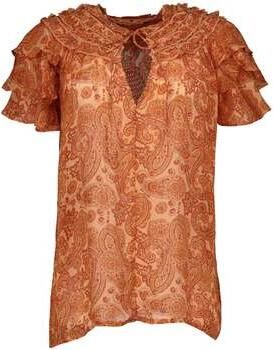 IBANA top met paisley print oranje - Foto 2