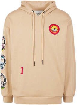 Iceberg Logo-geborduurde katoenen hoodie White Heren