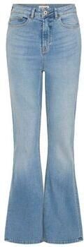 ICHI high waist flared jeans light blue denim
