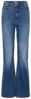 ICHI high waist flared jeans medium blue denim