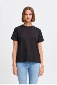 Ichi Losse Zwarte T-shirts | Freewear Zwart Black Dames