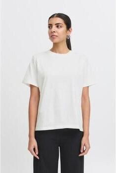Ichi Losse Cloud Dancer T-shirts White Dames - Foto 3