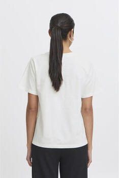 Ichi Losse Cloud Dancer T-shirts White Dames - Foto 4