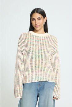 Ichi Gebreide pullover met ronde hals model 'ANILA' - Foto 4