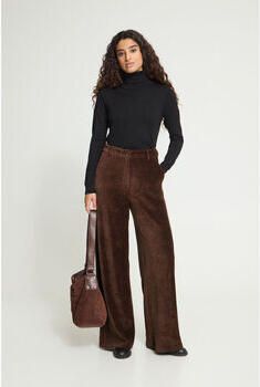 Ichi Corduroy broek met paspelzakken model 'TAMARY'