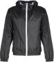 Invicta Eenvoudige Stijl Jas met Capuchon en Rits Black Heren - Thumbnail 1