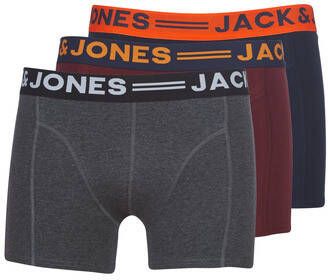 Jack & Jones Boxershort JAC Lichfield Trunks met contrastkleurige band (set 3 stuks)