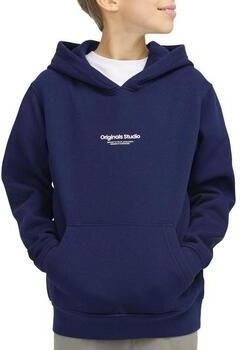 JACK & JONES JUNIOR hoodie JORVESTERBRO met tekst donkerblauw - Foto 8