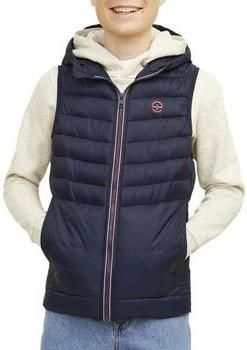 Jack & jones JUNIOR bodywarmer JJESPRINT donkerblauw Jongens Nylon Capuchon 128 - Foto 4