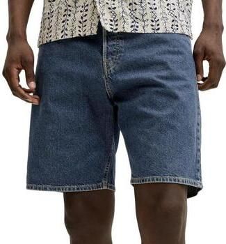 JACK & JONES JEANS INTELLIGENCE JJITONY JJORIGINAL denim relaxed short dark blue denim - Foto 5