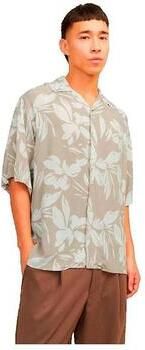 Jack & jones Overhemd Korte Mouw Jack & Jones Chemise Jack Jones Jeff Aop Beige
