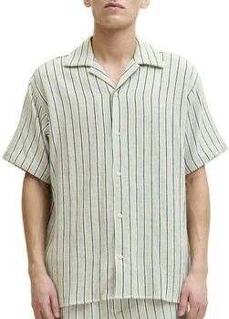 JACK & JONES ESSENTIALS regular gestreepte casual overhemd lichtgroen - Foto 3