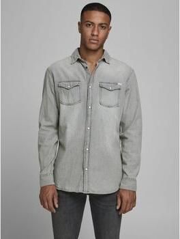 Jack & jones Overhemd Lange Mouw Jack & Jones 12138115 SHERIDAN-LIGHT GREY