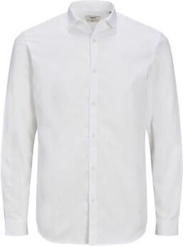 Jack & jones Overhemd Lange Mouw Jack & Jones 12201905 CARDIFF-WHITE SLIM FIT