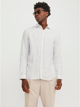 Jack & jones Overhemd Lange Mouw Jack & Jones 12251673 PARKER LINEN-TRAVERINE