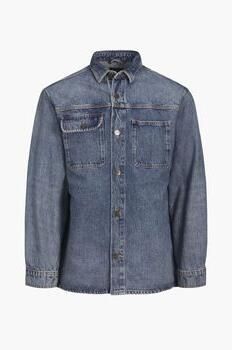 Jack & jones Overhemd Lange Mouw Jack & Jones 12252698 SCOTT OVERSHIRT-BLUE DENIM
