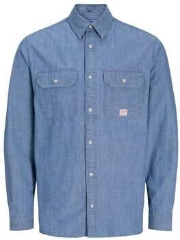 Jack & jones Overhemd Lange Mouw Jack & Jones 12291967 JPRBLUHARRY CHAMBRA-LIGHT BLUE DENIM
