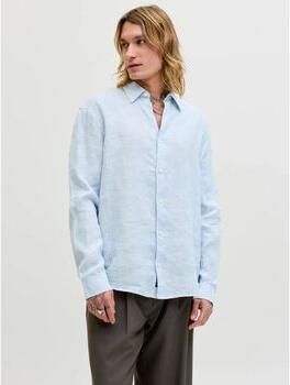 Jack & jones Overhemd Lange Mouw Jack & Jones 12293563 LAWRENCE LINEN-CHAMBRAY BLUE