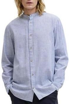 Jack & jones regular fit vrijetijdsoverhemd van mix van katoen en linnen - Foto 3