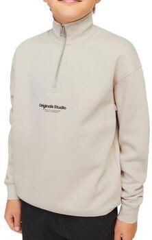 Jack & jones JUNIOR sweater JORVESTERBRO met tekst Beige Tekst 140 - Foto 4