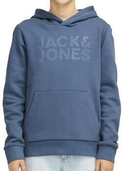 Jack & Jones Junior Hoodie JJECORP met print kangoeroezak onderhoudsvriendelijk - Foto 4