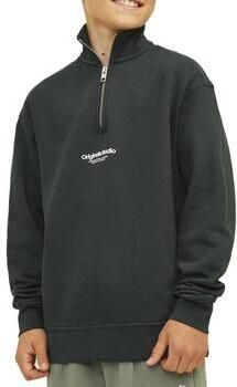 Jack & jones JUNIOR sweater JORVESTERBRO met tekst Grijs Tekst 176 - Foto 4