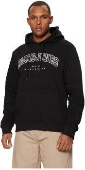 Jack & jones Colorblock Hoodie met Pigment Print Black Heren