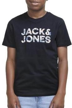 Jack & Jones Junior Shirt met ronde hals JJEBRYAN CORP LOGO TEE SS O-NECK JNR