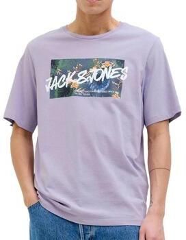 Jack & Jones Shirt met print JJHAWAII SHAPE TEE SS CREW NECK