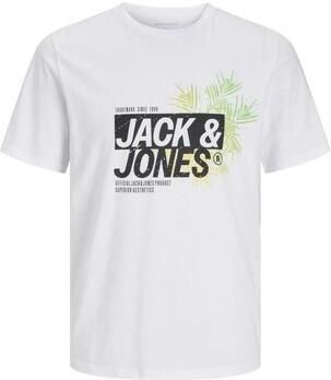 Jack & Jones Shirt met print JJJAXON – T-shirt met print ronde hals en katoen