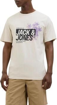 Jack & Jones Shirt met print JJJAXON – T-shirt met print ronde hals en katoen