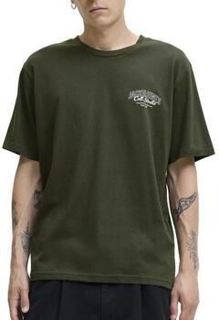 Jack & jones T-shirt met labelprint model 'MAKOTO'