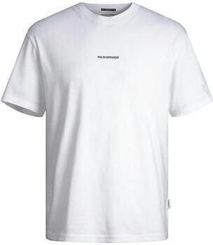 Jack & jones T-shirt Korte Mouw Jack & Jones T-shirt blanc col rond manches courtes