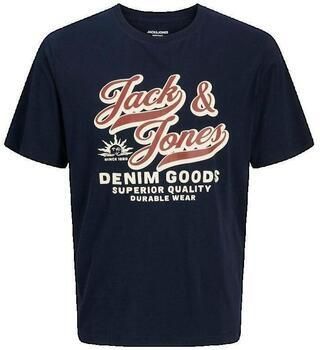 Jack & jones T-shirt Korte Mouw Jack & Jones T-shirt col rond bleu ciel - Foto 4