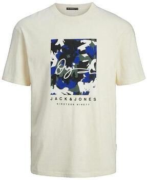 Jack & jones T-shirt Korte Mouw Jack & Jones T-shirt Jack Jones Aruba beige