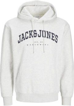 Jack & jones Colorblock Hoodie met Logo Print White Heren