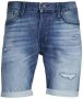 JACK & JONES JEANS INTELLIGENCE regular fit jeans short JJIRICK JJICON 207 blue denim - Thumbnail 4