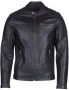 Jack & jones Eco-Leren Herenjas Herfst Winter Collectie Black Heren - Thumbnail 2