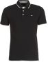 JACK & JONES ESSENTIALS slim fit polo JJEPAULOS van katoen black - Thumbnail 2