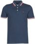 JACK & JONES ESSENTIALS slim fit polo JJEPAULOS van katoen donkerblauw - Thumbnail 2
