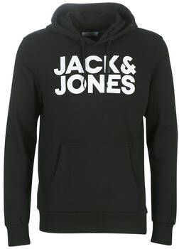 Jack & jones Comfortabele en stijlvolle hoodie Black Heren