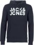 JACK & JONES ESSENTIALS hoodie JJECORP met logo marine wit - Thumbnail 2