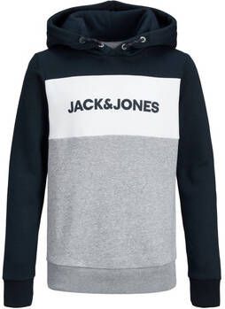 Jack & jones Sweater Jack & Jones 12173901 JJELOGO BLOCKING SWEAT HOOD NOOS JNR NAVY BLAZER