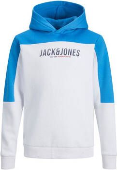 Jack & jones Sweater Jack & Jones 12212299 JJEDAN BLOCKING SWEAT HOOD NOOS JNR FRENCH BLUE